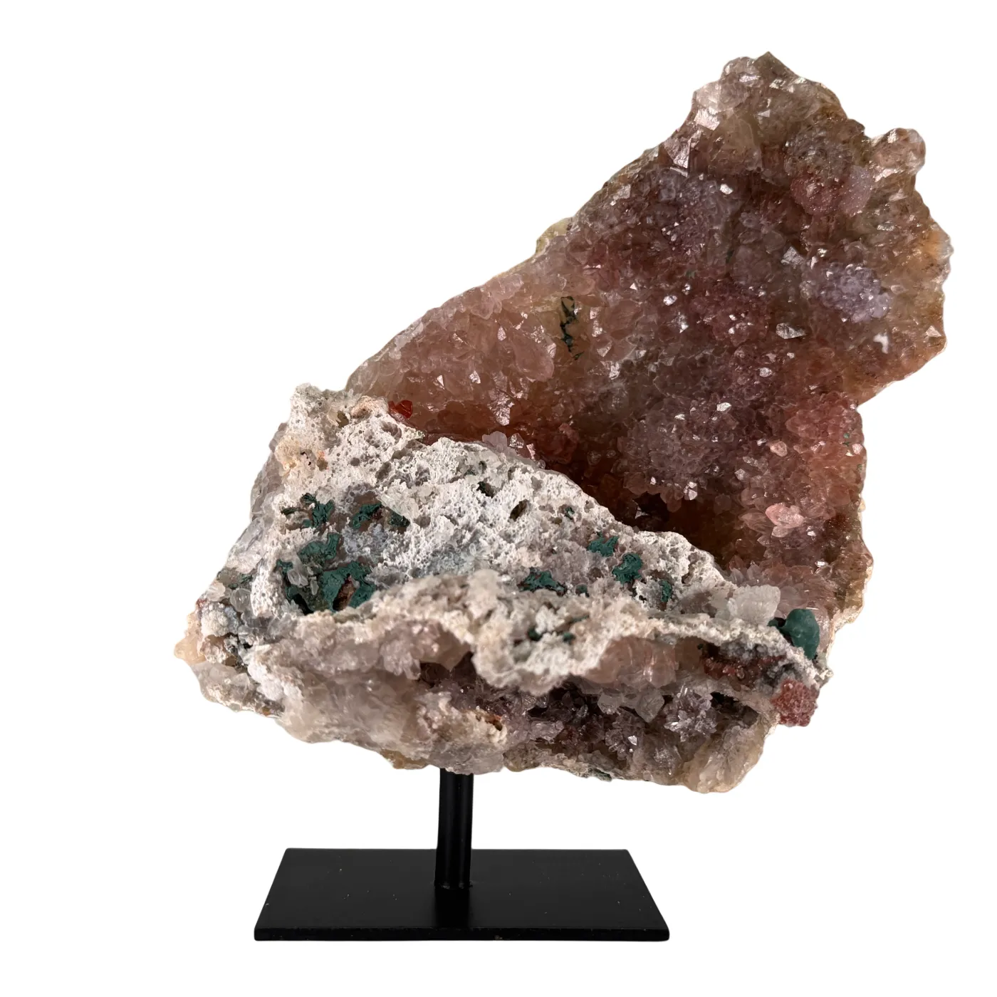 Amethist Flower op Metalen Standaard – uit Brazilië