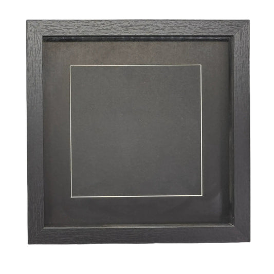 Diepe Lijst - Zwarte Frame - Zwarte Passe Partout - 25x25 cm