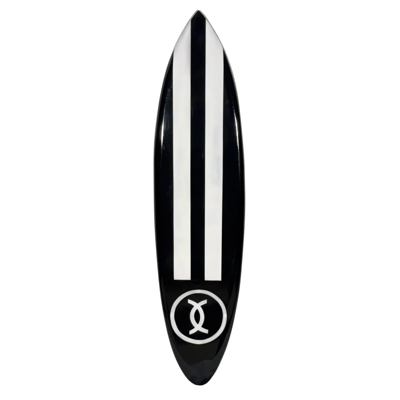 Black & White - Surfplank Surfboard - Decoratie - 100 cm