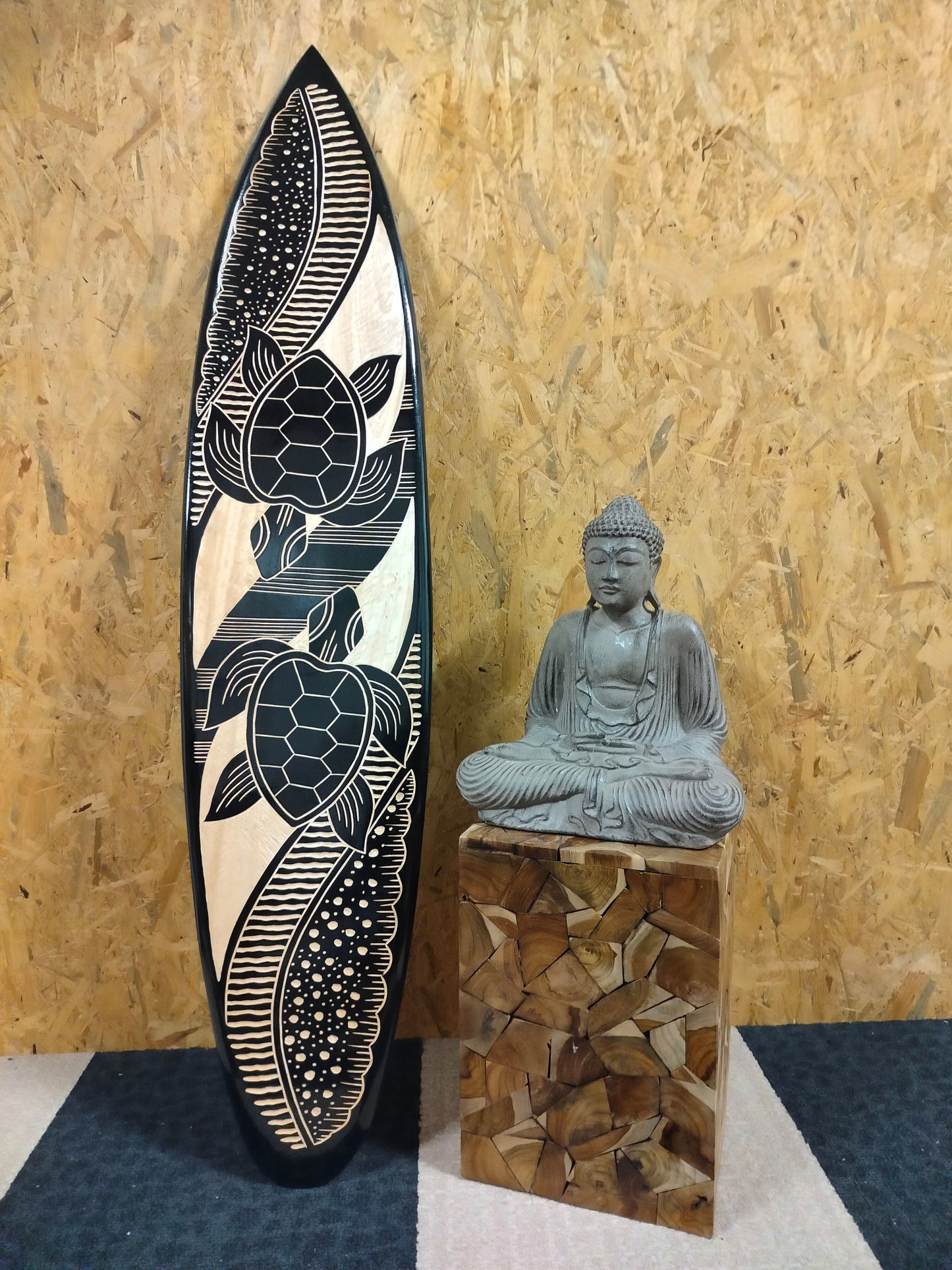 Dubbele Schilpad - Surfplank Surfboard - Decoratie - 100 cm