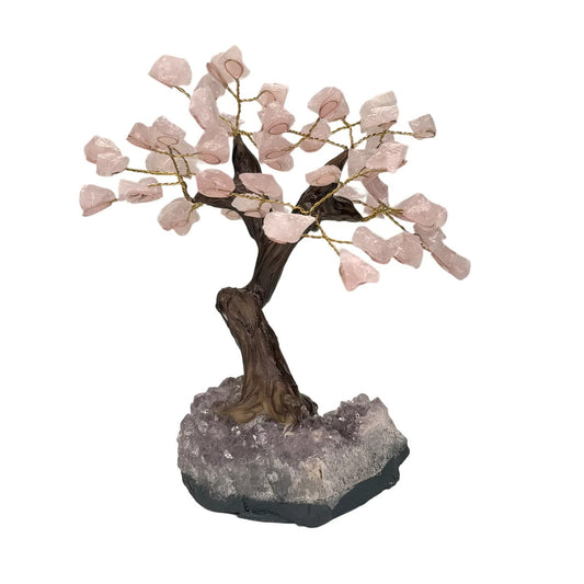 Rozenkwarts edelsteen boom