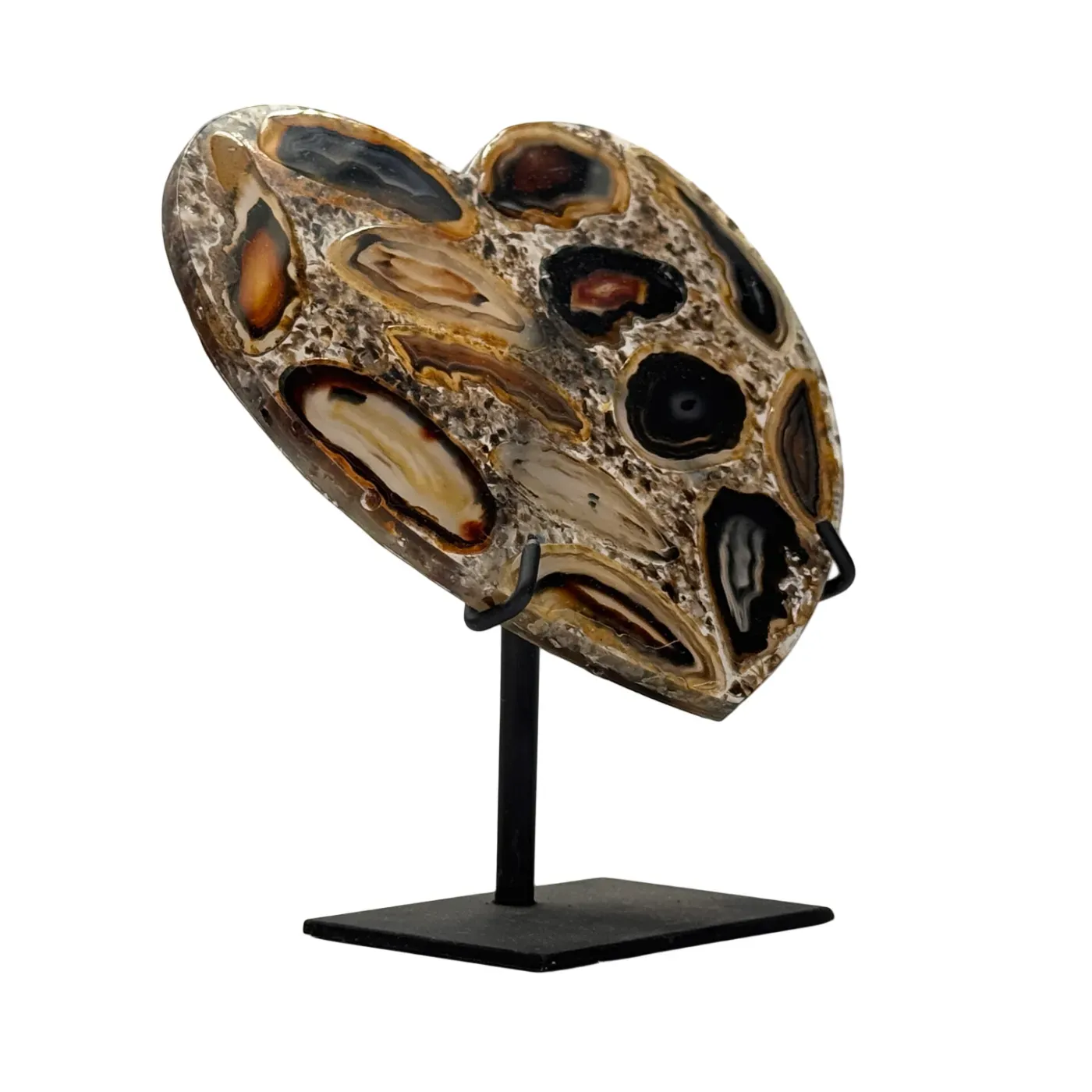 Hart agaat in resin op standaard