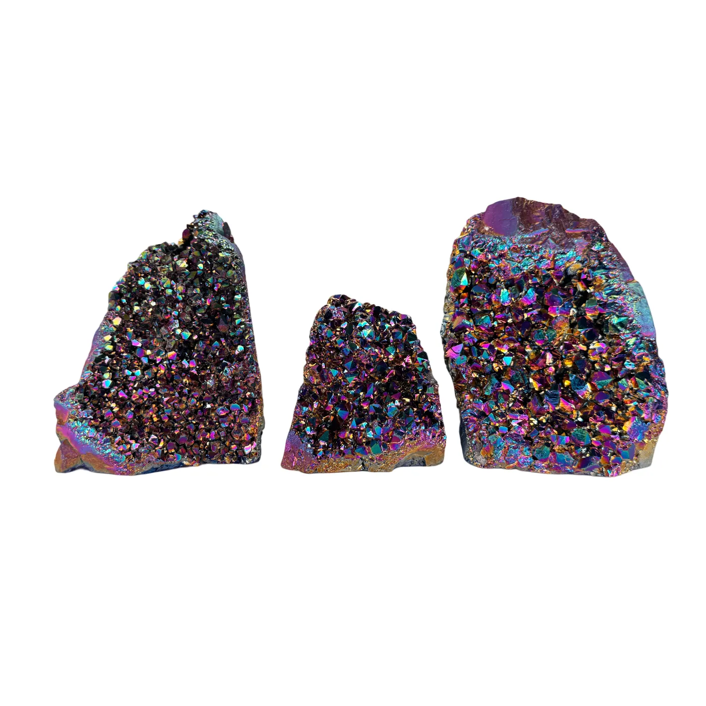 Titanium rainbow cluster cut base