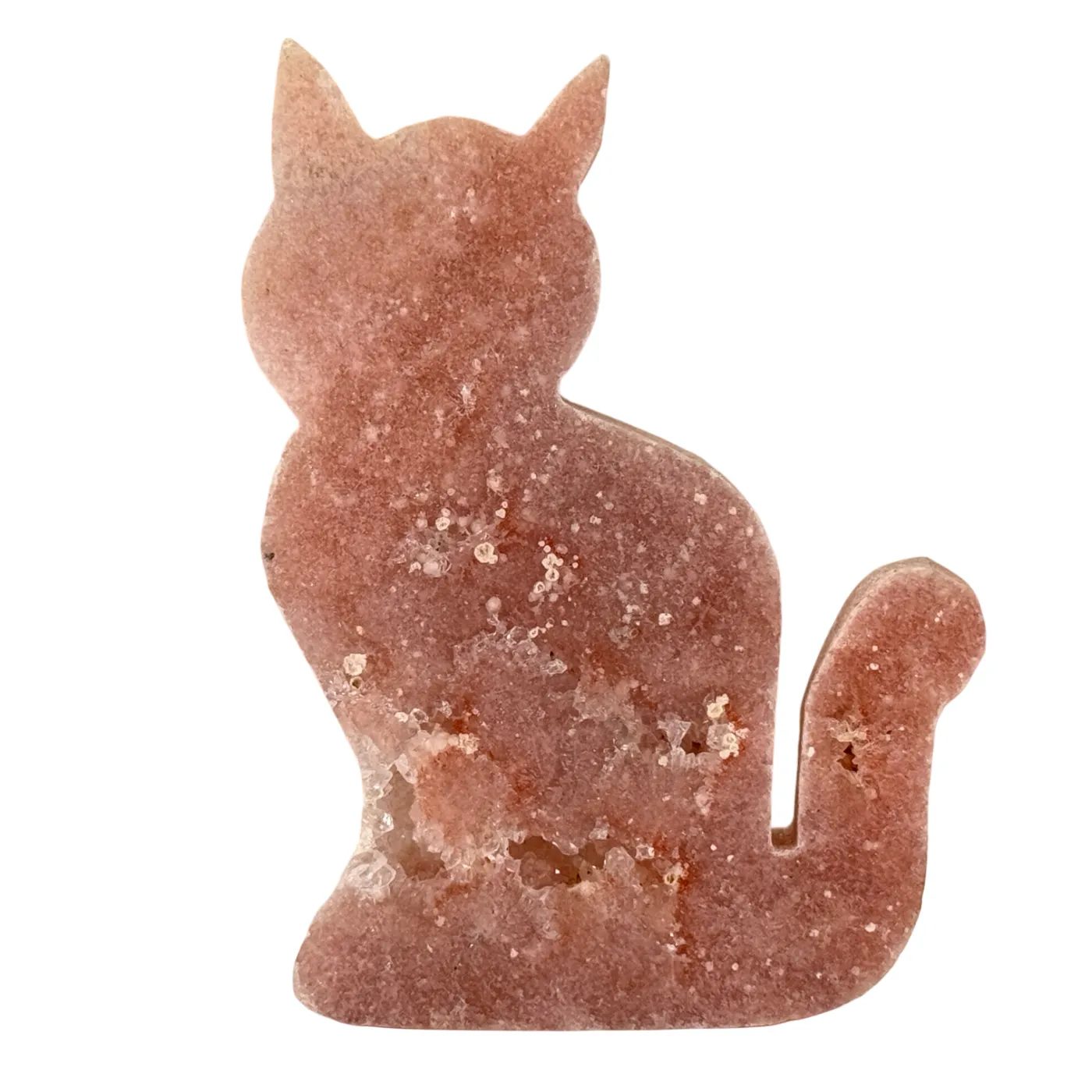 Roze amethist poes figuur