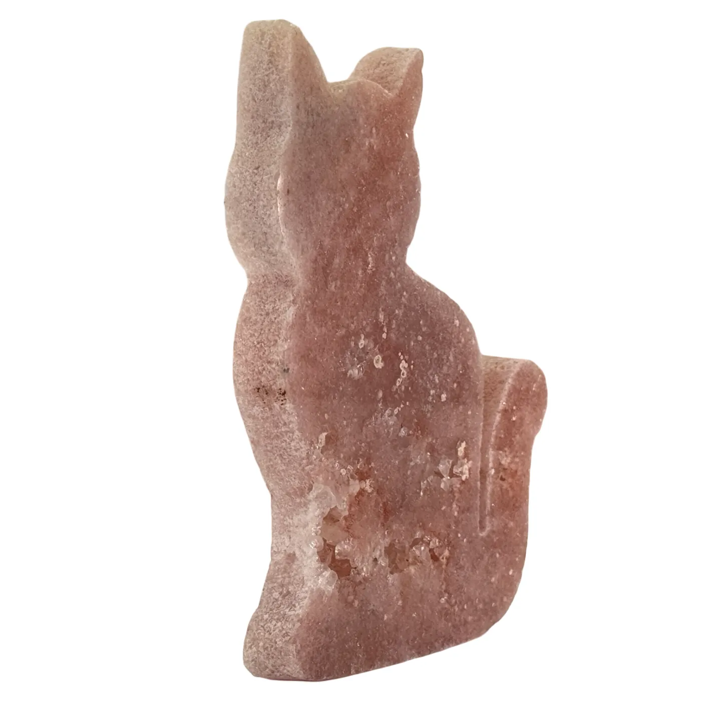 Roze amethist poes figuur