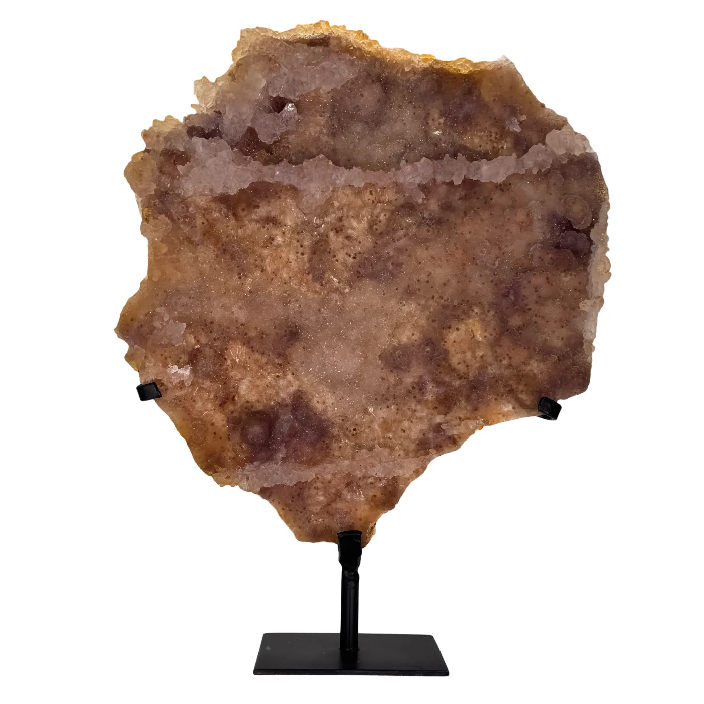 Amethist Flower op Metalen Standaard – uit Brazilië