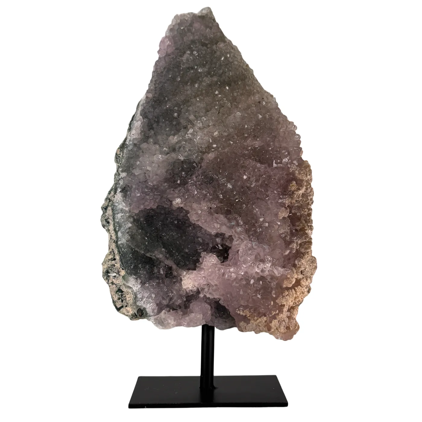 Amethist Flower op Metalen Standaard – uit Brazilië