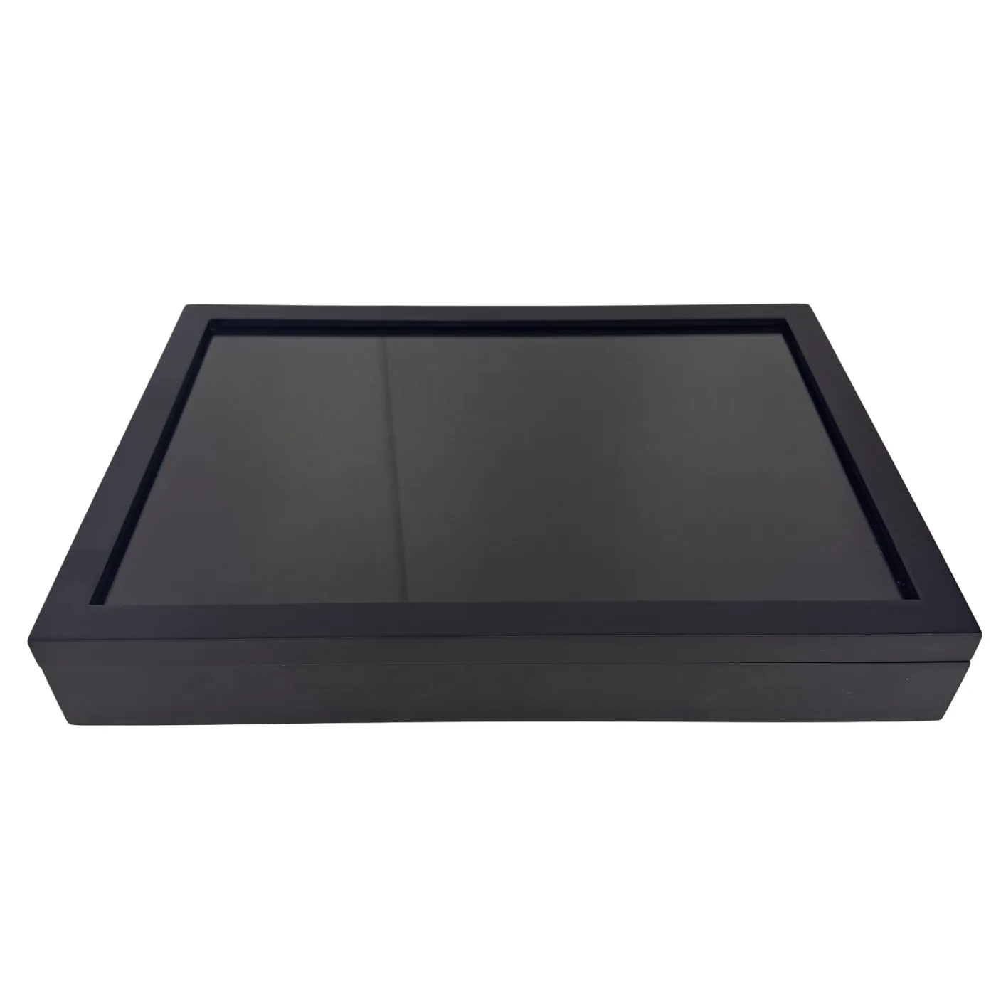 Glazen Displaybox met Houten Frame – 39 × 27,5 × 6 cm